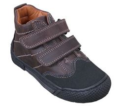 Freesby brun velcro sko