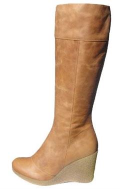 Kmb damest�vle, kilest�vle cognac m. r�gummis�l