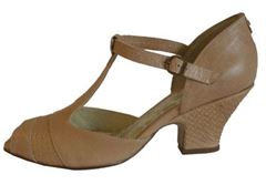 Felmini shoe w/T-strap, beige