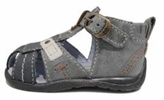 Babybotte Grisby drengesandaler, gr�/bl�