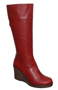 Kmb wedge boot, red