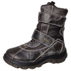 Naturino Barents vandt�tte (membran) vinterst�vler (unisex) med velcro, brun