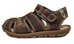 Primigi Path �ko/Nature drengesandaler med rem foran t�erne, brun