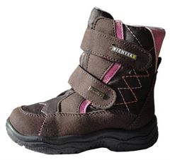 Richter 1628 vandt�tte (membran) pigerst�vler, velcrost�vler, brun/pink 