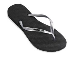 Havaianas Slim, Sort/s�lv m/logo, klip-klap (flip-flop)