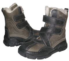Freesby velcro boot grey/black, lined
