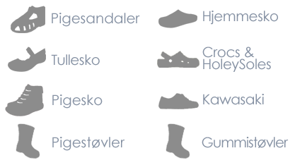 Netsko's udvalg af sandaler, sko og st&oslash;vler til piger