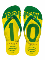 Havaianas Team Brasilien Gul, klip-klap (flip-flop) til b�rn