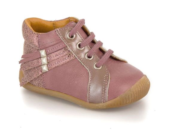 BabyBotte Fauvette snøresko / begyndersko, rose Billede af BabyBotte Fauvette snøresko / begyndersko, rose