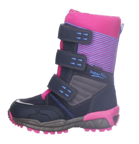 Superfit vinterstøvler m/Goretex, sort/pink/blå Billede af Superfit vinterstøvler m/Goretex, sort/pink/blå