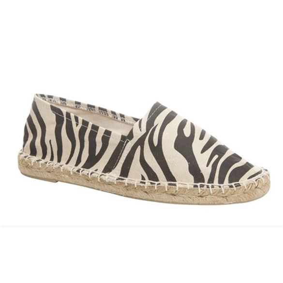Duffy espadriller med zebra-print Billede af Duffy espadriller med zebra-print